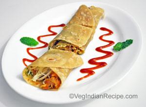 Spicy Vegetable Kati Roll Recipe